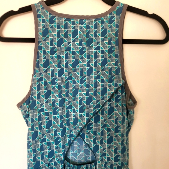 Toad & Co Sunkissed Maxi Dress Geometric Teal Small - Picture 10 of 16